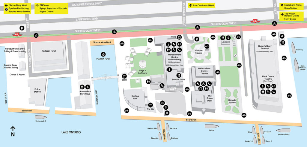 Harbourfront Centre Site Map
