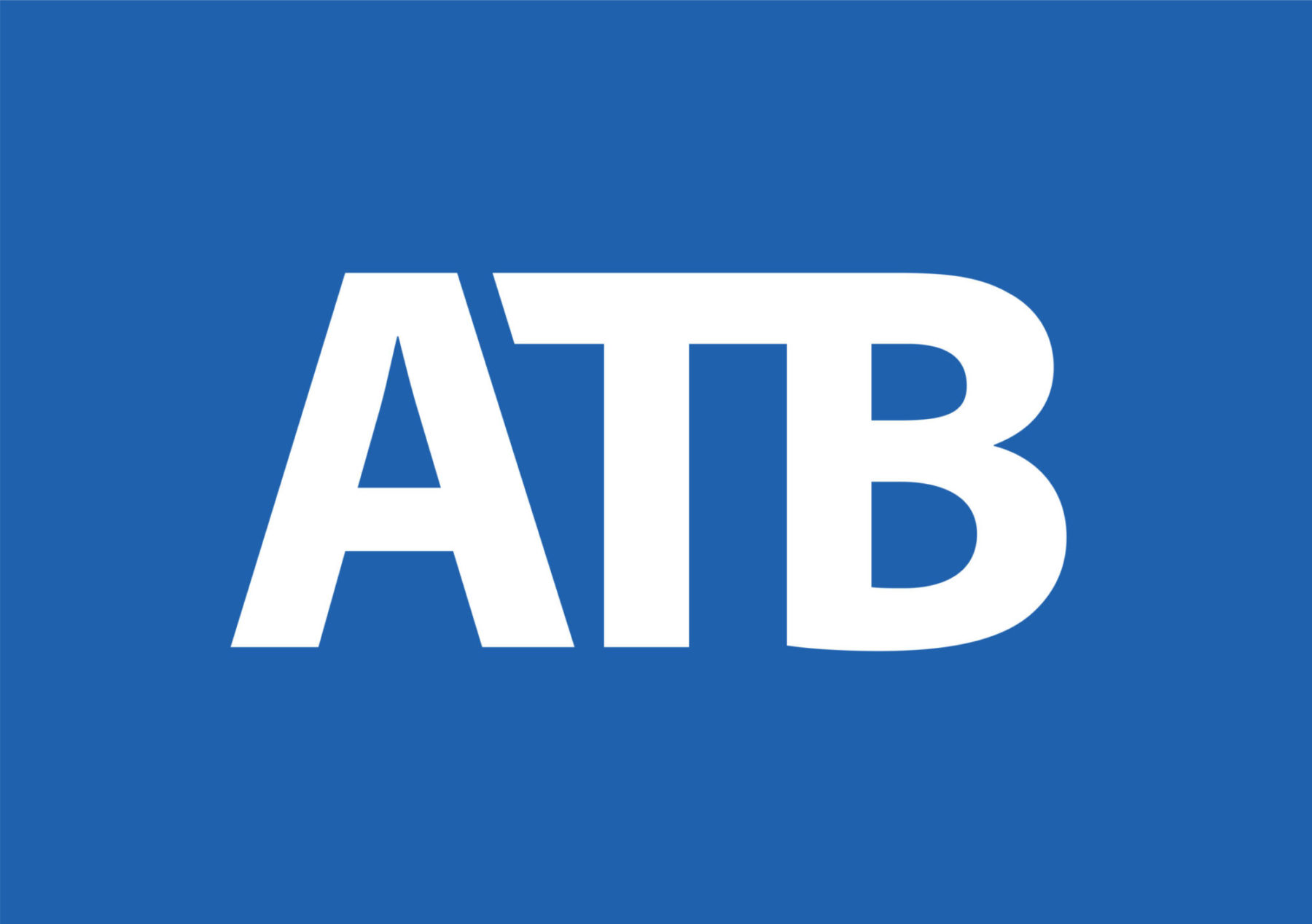 Blue and white ATB logo